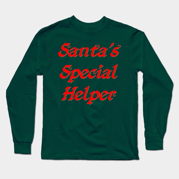 Santa's special helper Long Sleeve T-Shirt by Wakingdream